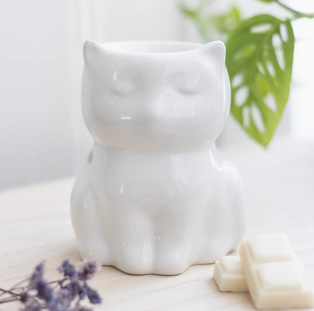 Brûle parfum "chat blanc"